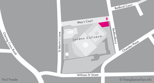 map showing Century 21 House in Coliseum building