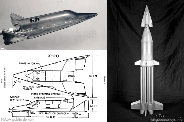 X-20 Dyna Soar models and drawing