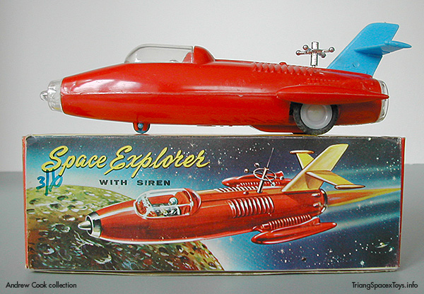 LP Space Explorer car in red on box