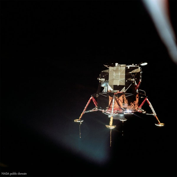Apollo 11 LEM in space
