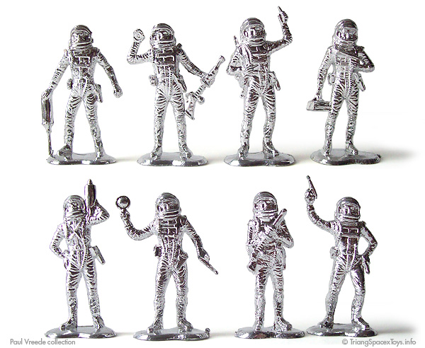 Silver plated 2" figures
