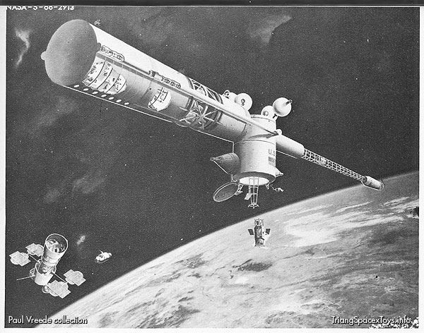 NASA illustration of space station with LST