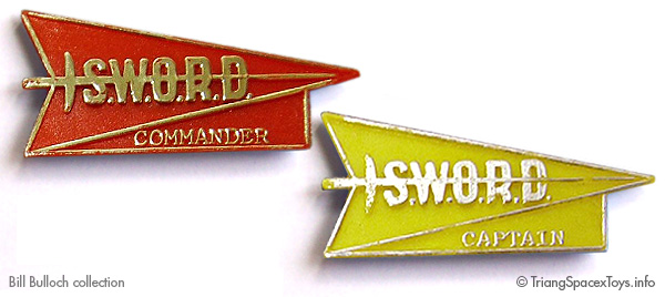 Two Project Sword badges