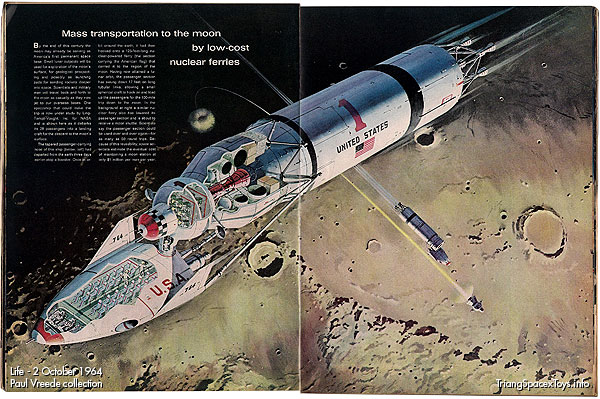 Nuclear Ferry illustration by Robert McCall in Life magazine