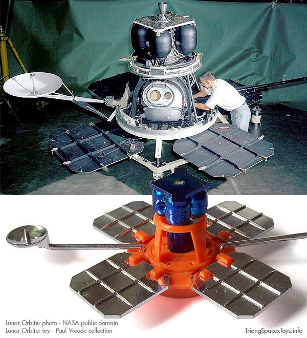 Spacex Lunar Orbiter and real satellite as origin