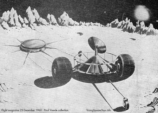 NASA Moon Prospector illustration in Flight magazine