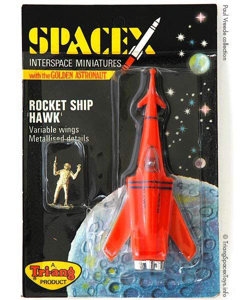 Spacex Rocket Ship Hawk card front