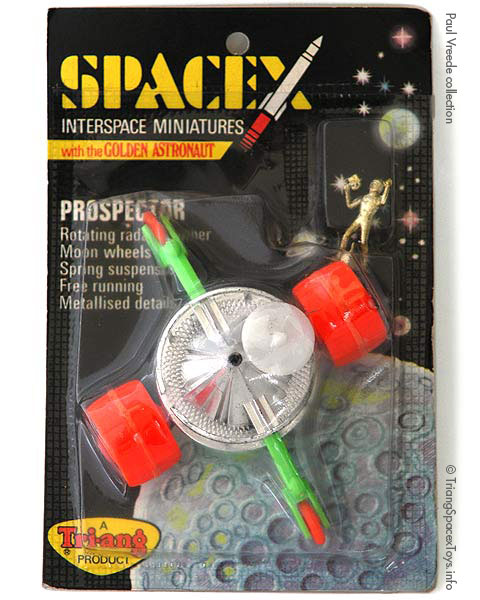 Spacex Prospector card - toys more spread over card