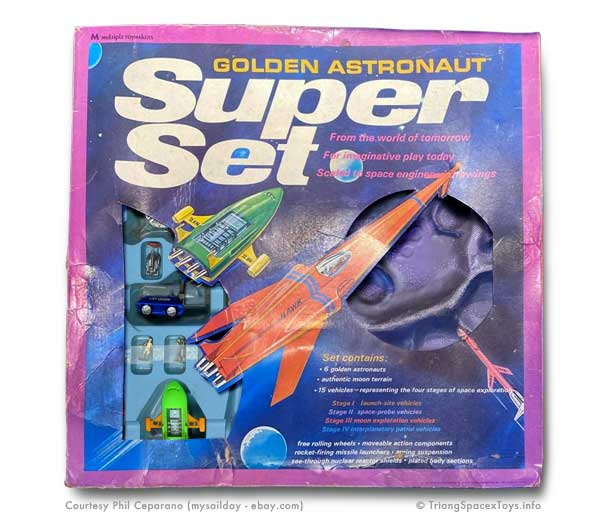 Golden Astronaut Super Set box - later version with cut-outs