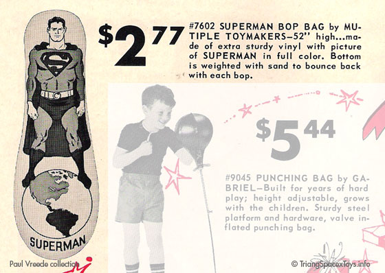 Superman bop bag by Multiple Toymakers