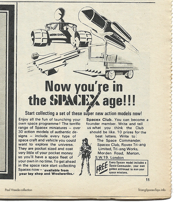 Spacex age UK colSpacex age UK black/white quarter-page ad 1970