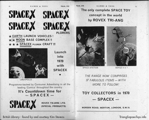 1970 Spacex trade advert