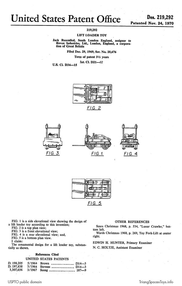 Fork Lift 7 - Lift Loader design patent document