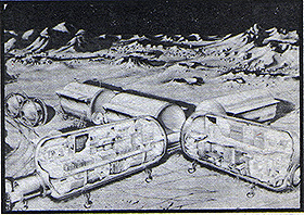 Moonbase as shown on back of Spacex blister cards