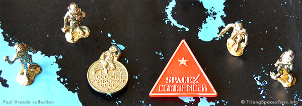 Spacex-GA badges, figures and moonscape