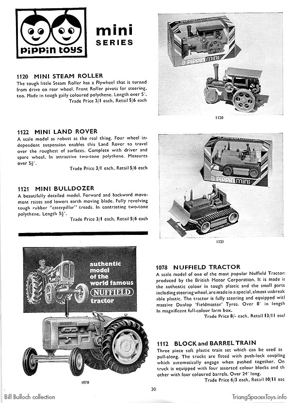 Pippin Toys in 1966 Langdons toy catalogue