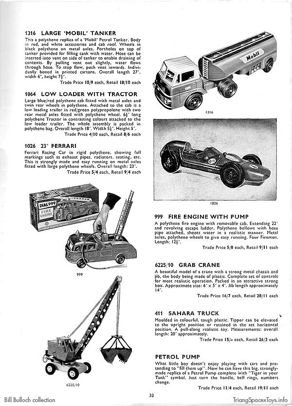 Pippin Toys in 1966 Langdons toy catalogue