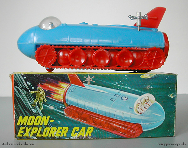 LP Moon Explorer Car in blue on box
