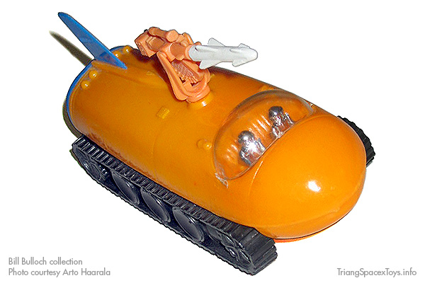 LP Moon Explorer Car in orange with mounted missile launcher