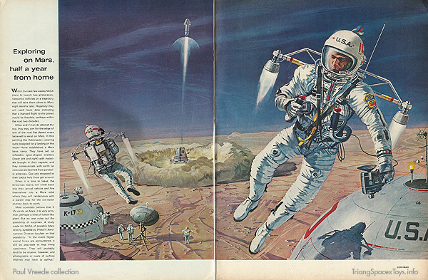 Robert McCall illustration of Mars base