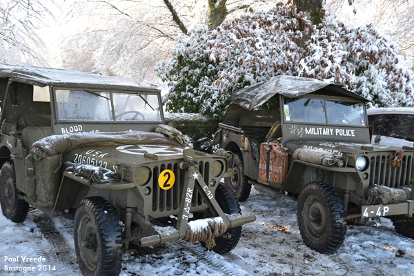 WW2 Jeeps in Bastogne 2014