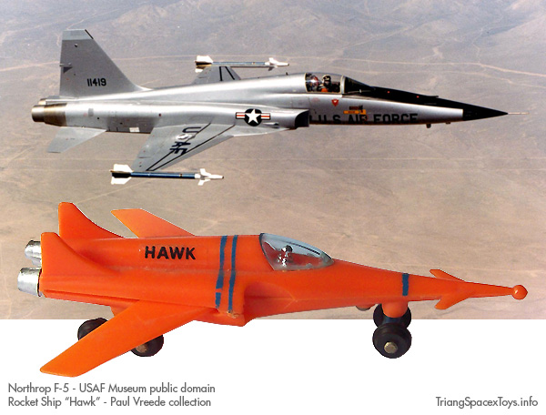 Spacex Hawk and Northrop F-5 as probable origin
