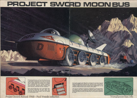 Moon Bus illustration from Project Sword Annual