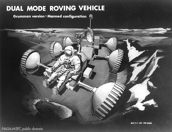 NASA concept sketch of 6-wheel manned version