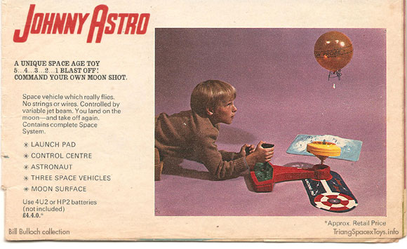 Johnny Astro catalogue entry