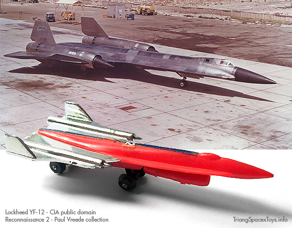 Reconnaissance 2 and Lockheed YF-12 Blackbird spy plane as origin