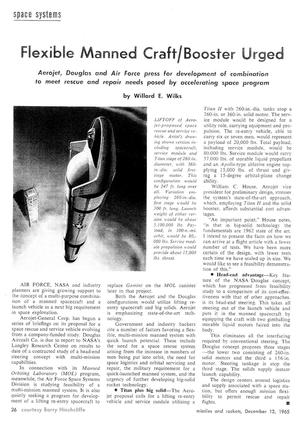 Missiles and Rockets magazine 13 December 1965 p 26
