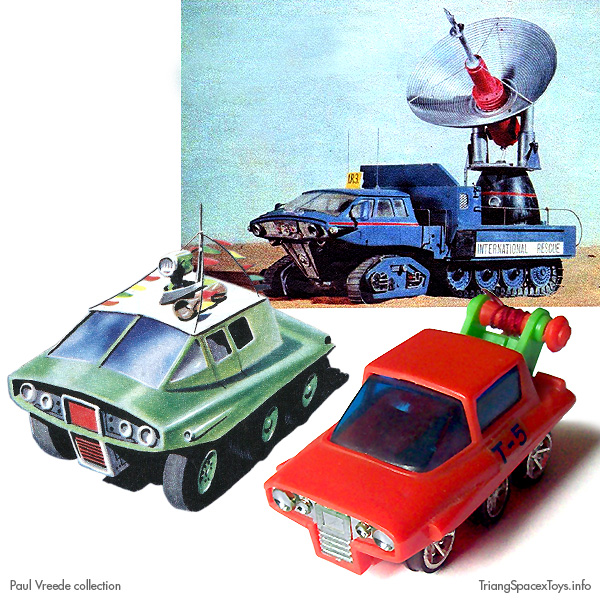 Tractor T5 with vehicle from "Thunderbirds" and illustration as origins