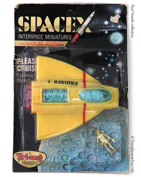 Spacex Pleasure Cruiser 1 card - early yellow toy in second blister type
