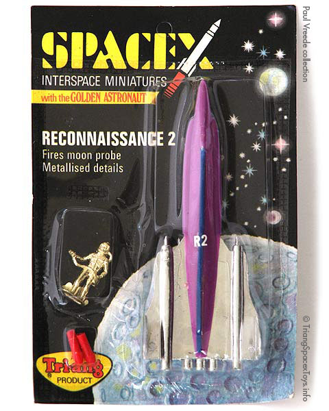 Spacex Reconnaissance 2 card - toy in later purple colour