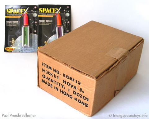 Spacex 12-card shipping box for Rocket Nova