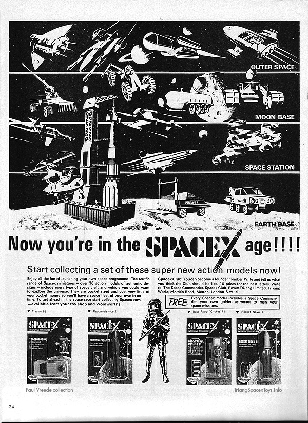 Spacex age UK black/white ad 1970