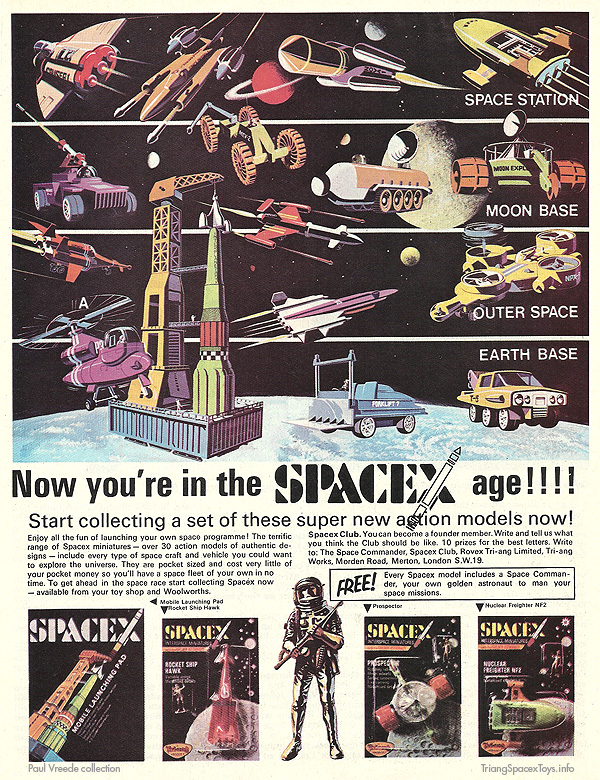 Spacex age UK colour ad 1970