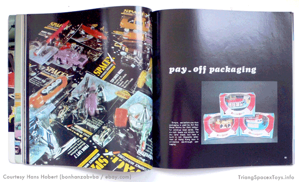 Spacex cards featured in Hong Kong Toys '70 trade magazine