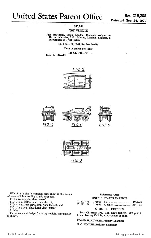 Tractor T-5 - Terrain Tiger design patent document